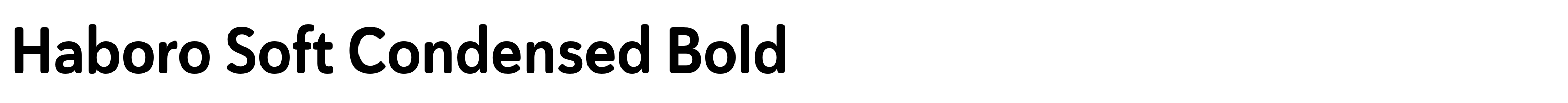 Haboro Soft Condensed Bold